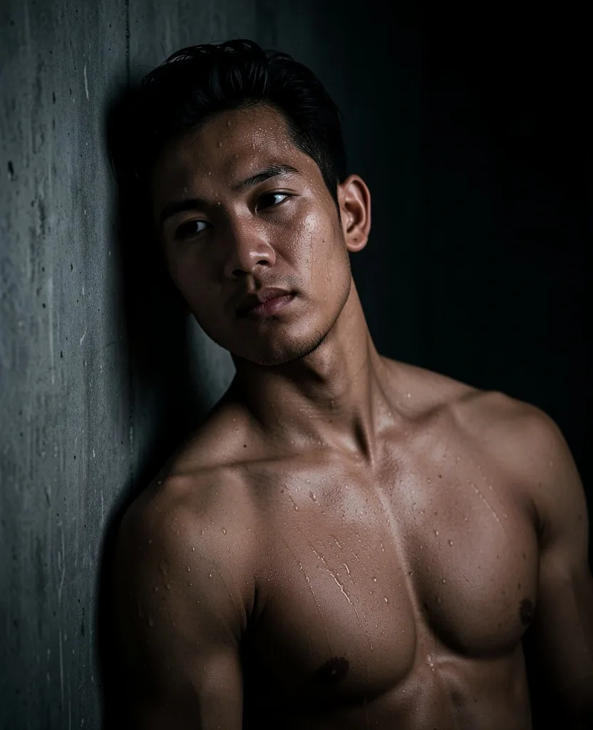 Athlete recovering after training